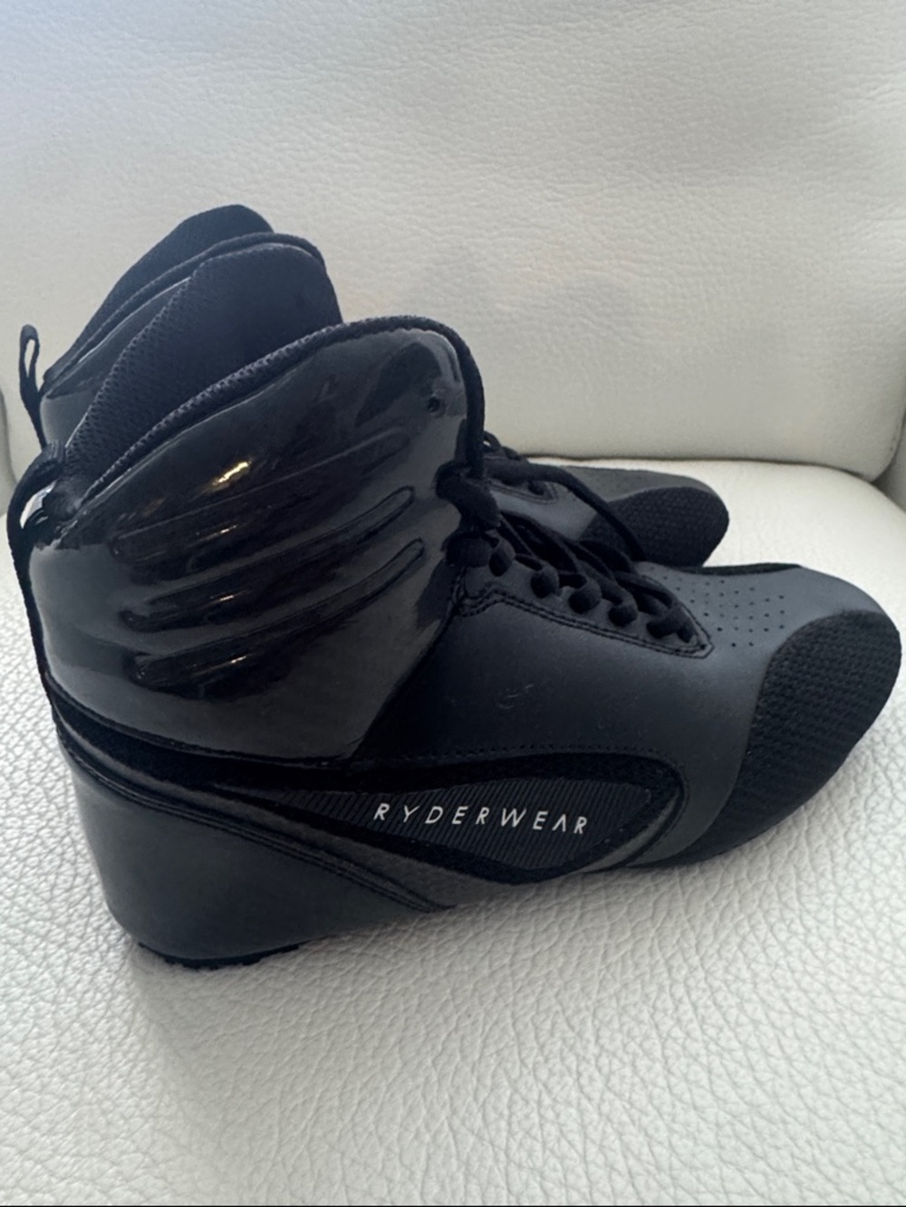 Ryderwear Black High-Top Heeled Training Boots